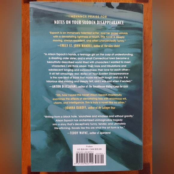 Notes On Your Sudden Disappearance Book - Picture 2 of 3